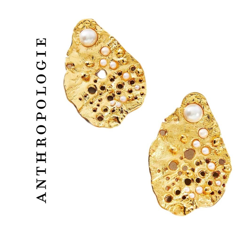 Anthropologie Pajarolimon Aretes Clan Earrings